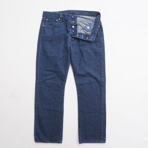 Levi's Men's Jeans - Dark Blue - Button Fly